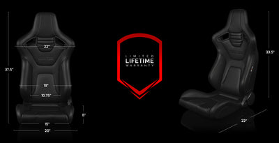 BRAUM Elite-X Racing Seats - Leatherette  (Pair) - Mafia Motorsports