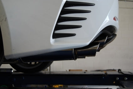Invidia Q300 Axle Back Exhaust (Quad Rolled Ti Tips) - Lexus RC350 / RC200T 2015+ - Mafia Motorsports